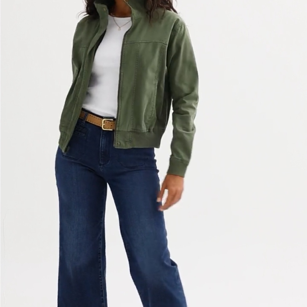 NWT Sonoma Wide-Leg Brown Ankle Pants High Rise - Picture 9 of 9